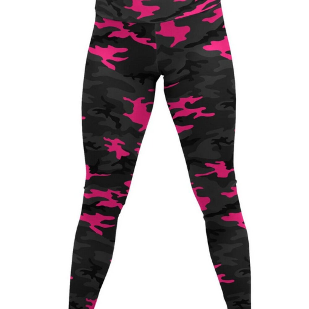 Dark Pink Camo Yoga Pants Gearbunch